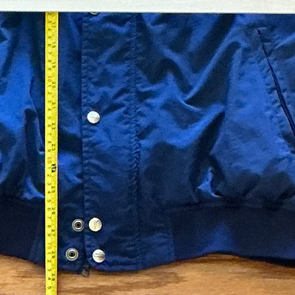 Nike Vintage 90's Men's Navy Bomber Jacket, Sz Large EUC - Picture 12 of 13
